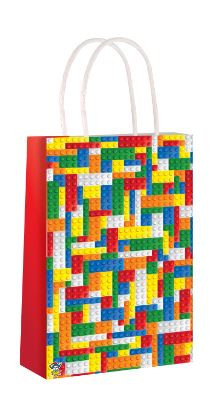Gift bag made from paper blocks