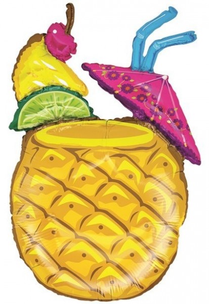Ananas cocktailfolie ballon 94cm