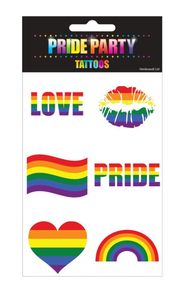 Rainbow Pride Party Tattoos