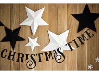 Preview: Banner Christmas Time Black