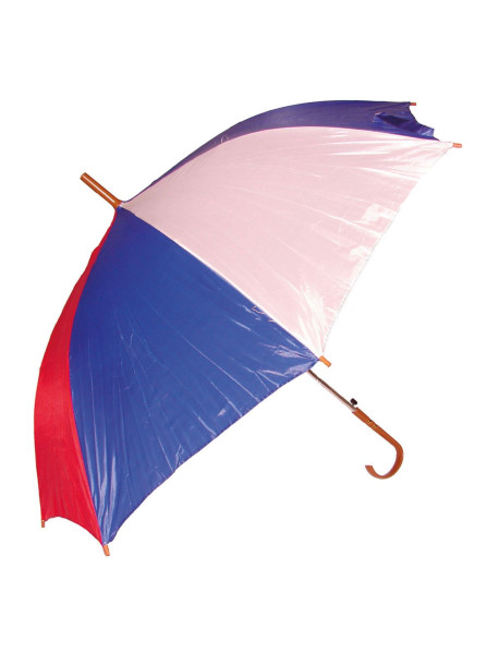 Blå-hvid-rød paraply