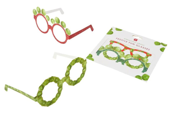 5 Christmas sprouts party glasses