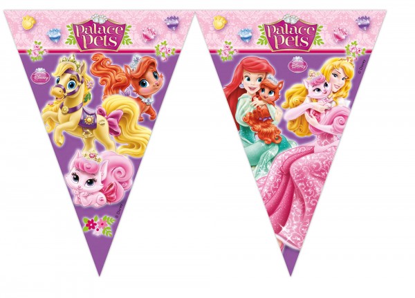 Süße Disney Prinzessinnen Tierliebe Wimpelkette 230cm