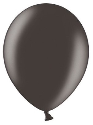 100 feststjerner metalliske balloner sort 12cm