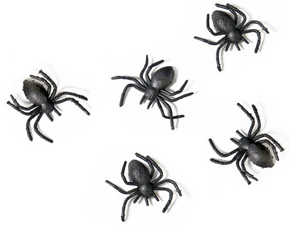 Spider decoration 10 pieces 3 x 3cm 3
