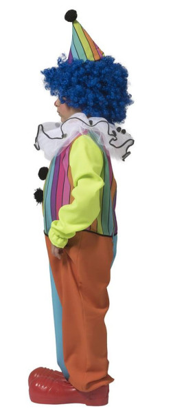Rainbow bobble clown costume for children
