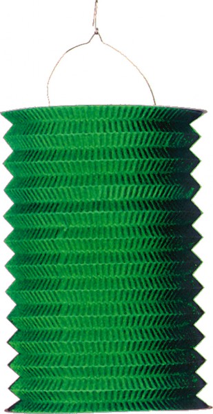 Lanterna di carta verde abete 28cm