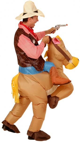 Inflatable cowboy horse Adonis 2