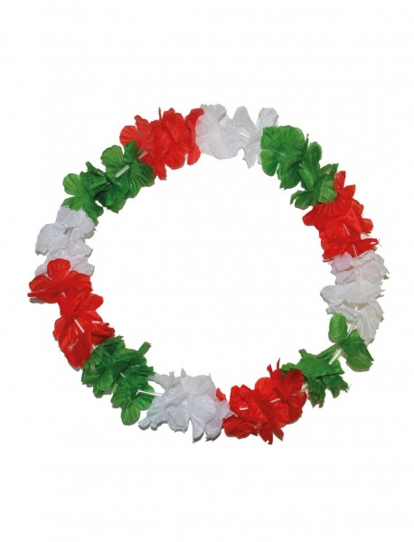 Fan floral wreath in Italy colors