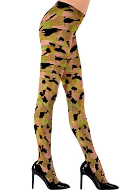 Camouflage militære strømpebukser