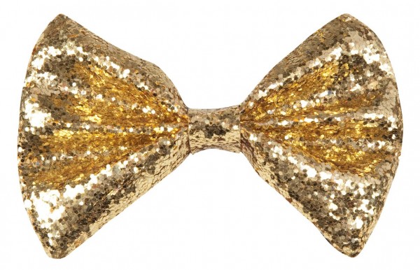 Golden glitter bow tie 2