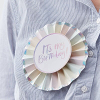 Anteprima: Spilla di compleanno arcobaleno pastello