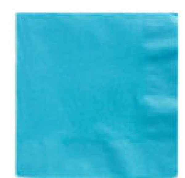 50 paper napkins in azure blue 25cm