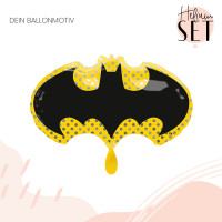 Vorschau: Batman Ballonbouquet-Set mit Heliumbehälter