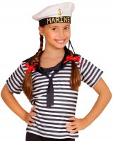 Oversigt: Navy matros barn kostume