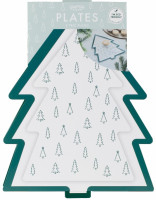 Preview: 8 Eco Christmas tree paper plates