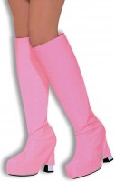 Pink 70s boot covers