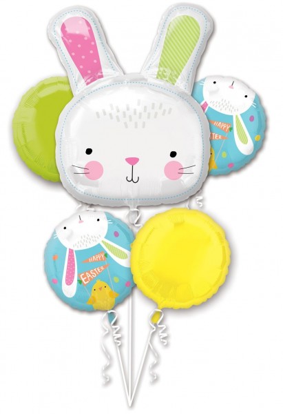 Bunny glad ballon buket