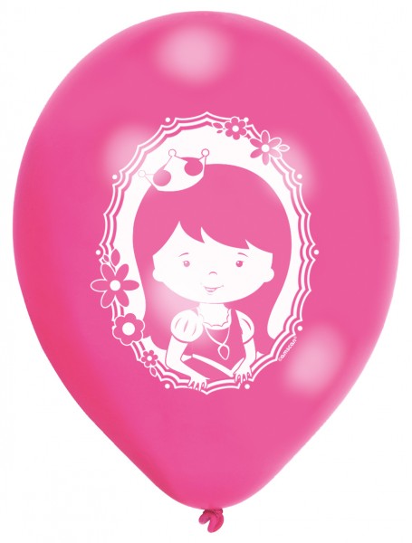 6er Set Zauberhafte Prinzessin Luftballons 4