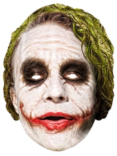 Joker mask made of cardboard