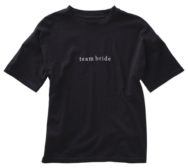 T-shirt Team Bride w rozmiarze S w kolorze czarnym