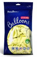 Preview: 100 party star balloons pastel yellow 30cm