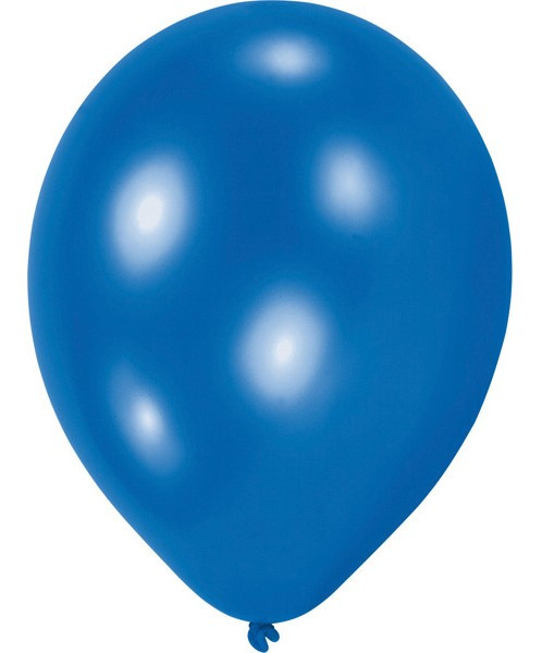 10 Blauwe Partyflash Ballonnen 23 cm