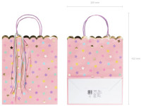 Preview: Gift bag Starry Magic Pink 32cm