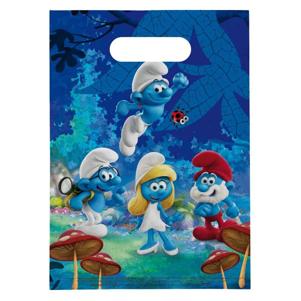 8 gift bags the Smurfs