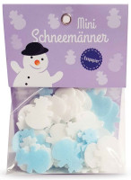 Mini wafer di carta commestibili con pupazzi di neve