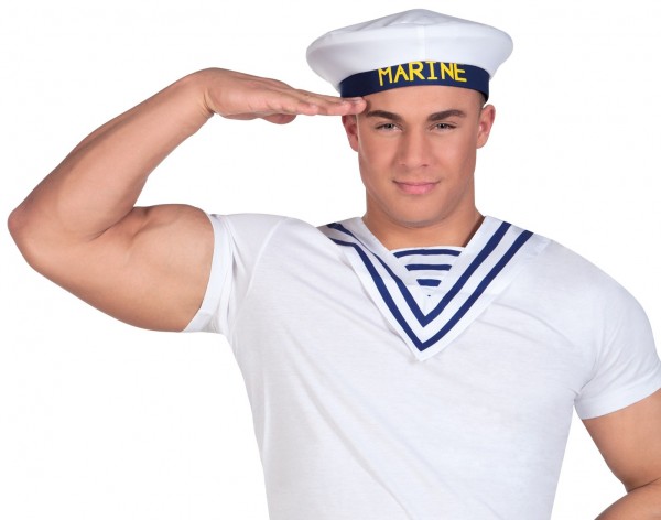 Niebieska marynarska czapka unisex