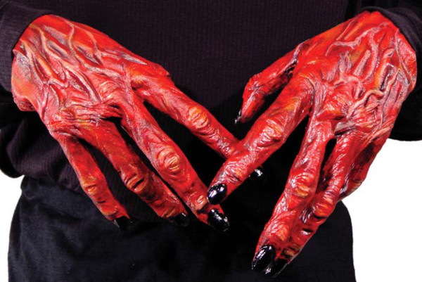 Demon devil gloves for men