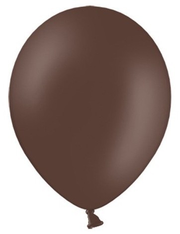 100 globos estrella de fiesta marrón chocolate 27cm