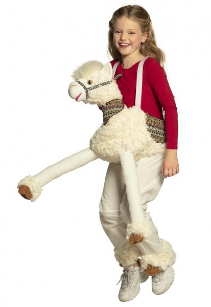 Lama Parade piggyback kostuum voor kinderen 3
