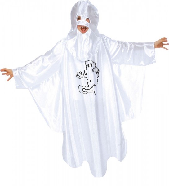 Hvid spøgelse Tommy børne kostum