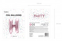 Folienballon H roségold 35cm