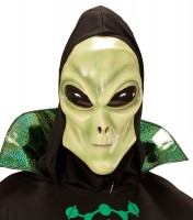 Vista previa: Máscara de terror espeluznante alienígena con capucha