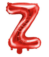 Widok: Czerwony balon z literą Z 35 cm