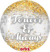 Vorschau: Orbz Ballon Forever & Always 40cm