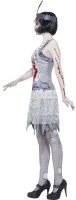 Vorschau: Chaleston Lady Zombie Kostüm Grau