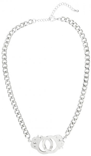 Handschellen Halskette In Silber