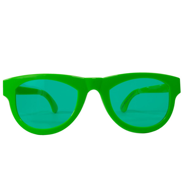 Okulary imprezowe XL zielone
