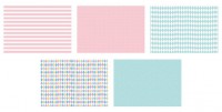 Voorvertoning: Pastelkleurig inpakpapier Verschillende patronen 68,5 x 100 cm