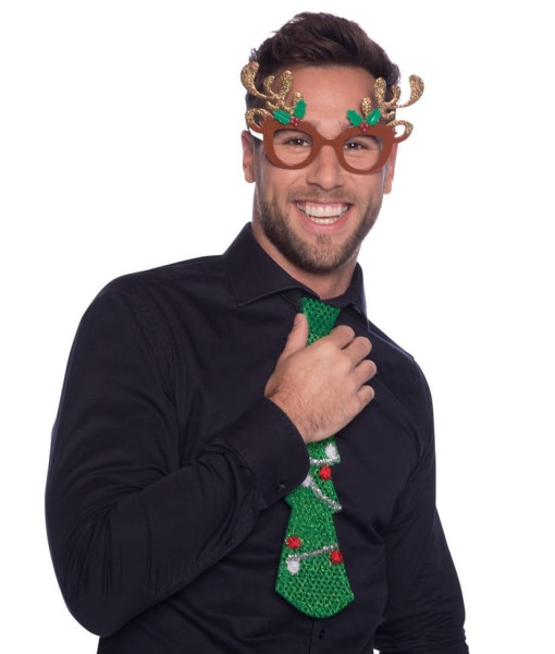 Reno de gafas de Navidad