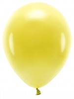 100 balonów eko pastelowe słońce żółte 30cm