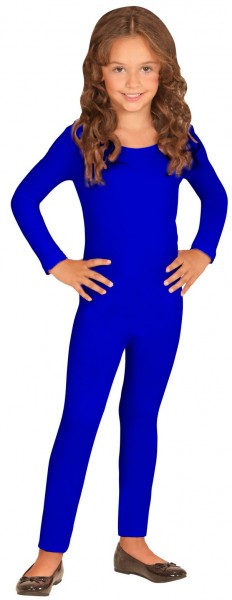 Langærmet børne bodysuit blå