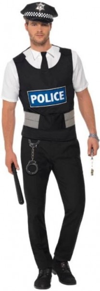 Strikte Britse politie kostuum
