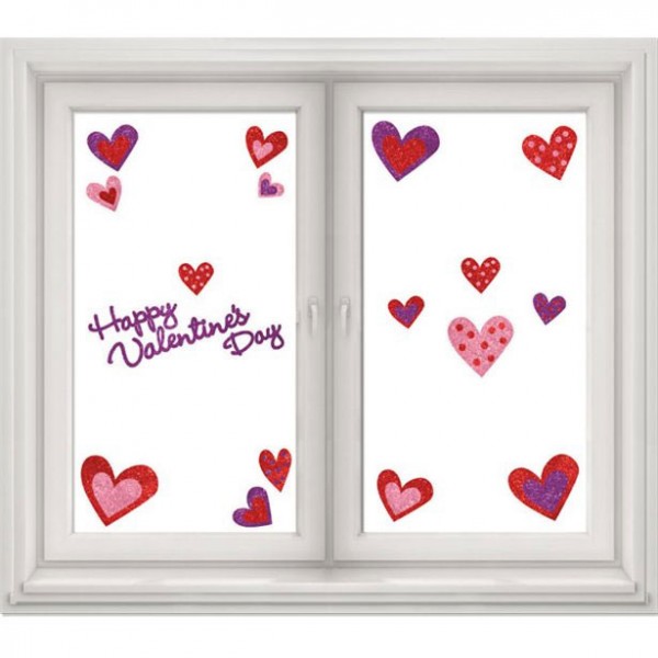 19 pegatinas de corazones para ventanas de San Valentín