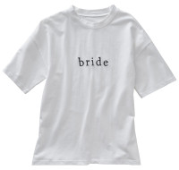 T-Shirt Bride Größe XL in Weiß