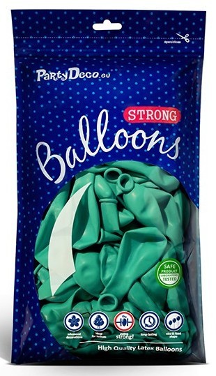 10 party star balloons aquamarine 30cm 2